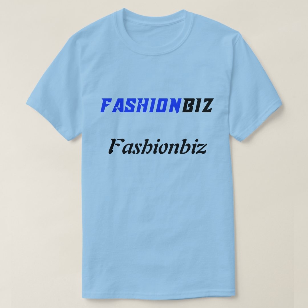 Fashionbiz Stylish Design Cotton Graphic Print Half Sleeve Round Neck Sky Blue Men’s T-Shirt - Image 5